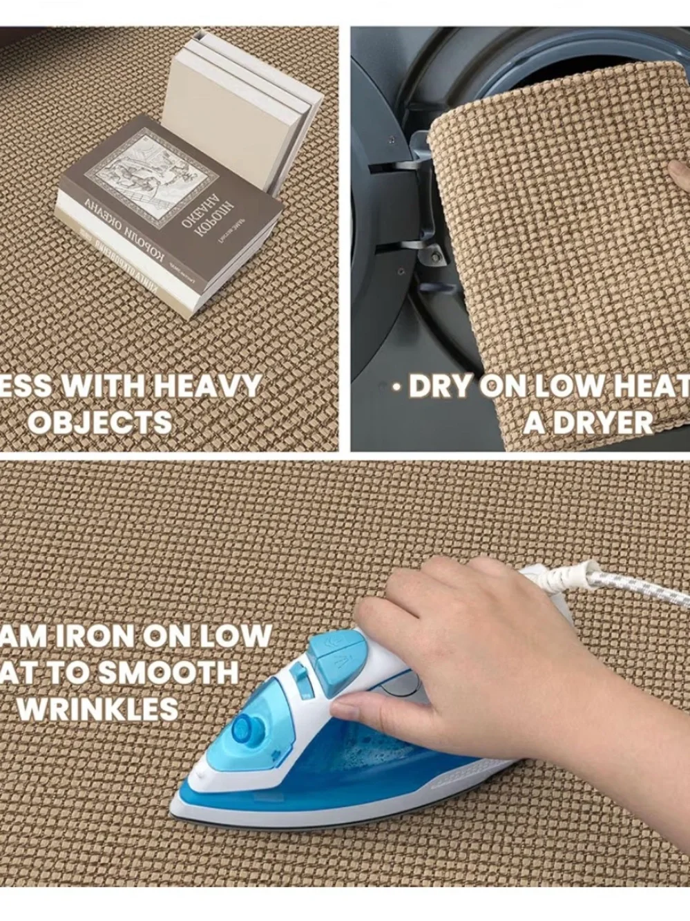 Kitchen Comfort Non-Slip Floor Mats (Tan)